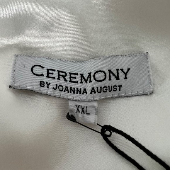 Ceremony Joanna August Womens Plus Sonya Chiffon Top Going to the Chapel sz XXL - Picture 9 of 16